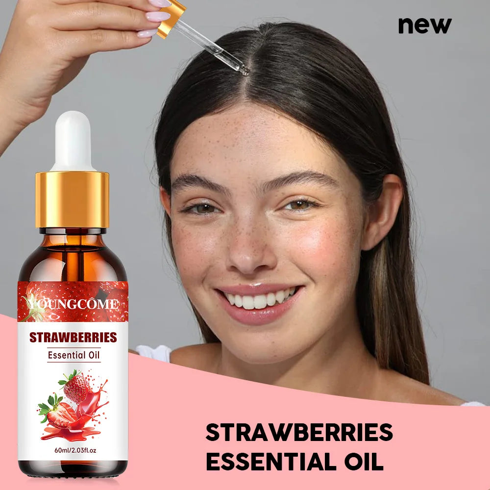 YOUNGCOME Strawberry Hair Oil – 2-in-1 Growth & Shine Hair Treatment Oil Oasis Select