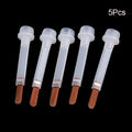 5/10/20Pcs Disposable Nail Polish Brush For 15ml Nail Polish Bottle Replacement Brush Brown Hair Nail Art Brush Applicators Oasis Select 5Pcs
