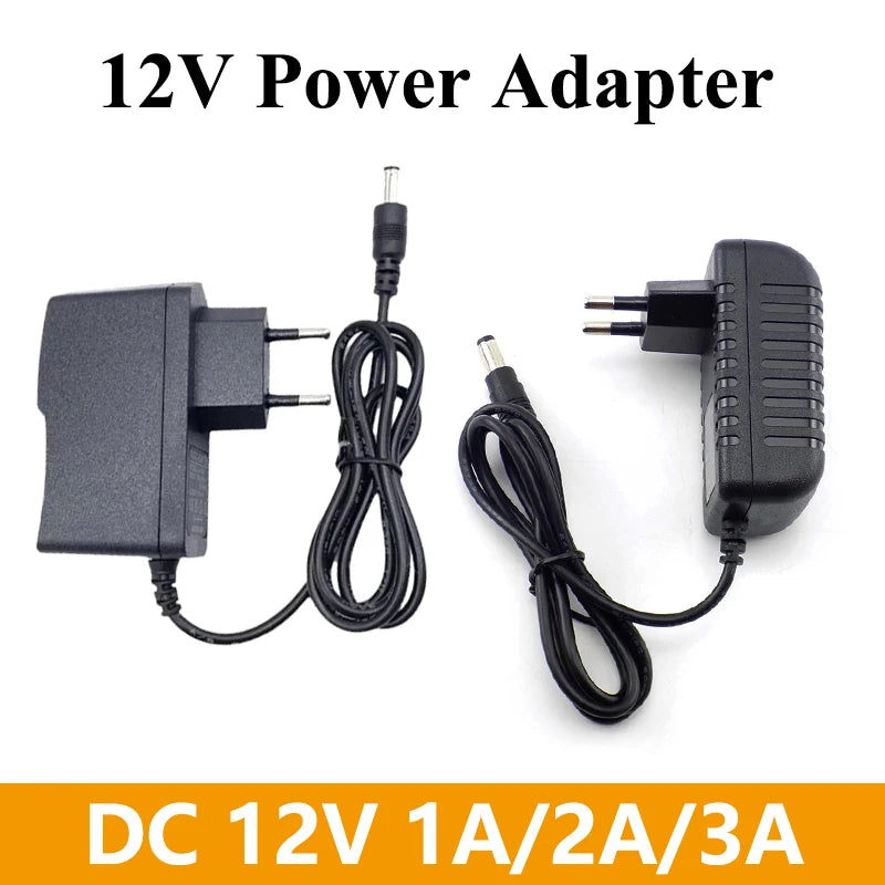 Transformer AC 220V 110V TO DC 12V LED Driver AC 220 110 V TO DC 12 V LED Power Supply Adapter 1A 2A 3A Transformer For LED Lamp Oasis Select EU Plug 1A
