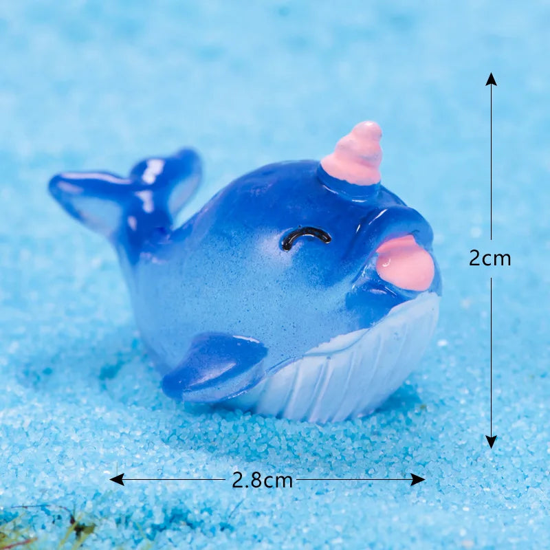 Mini Ocean Resin Animals Tiny Sea Animals Figurines Marine Miniature Animals Aquarium Ornaments Home Decorations Oasis Select Style 17