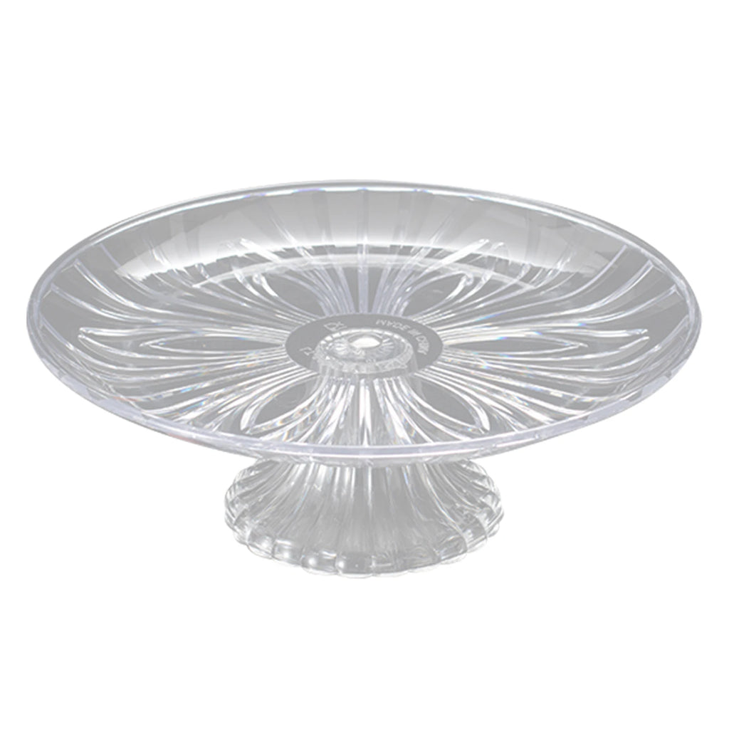 Clear Acrylic Snack & Fruit Serving Tray | Round PET Plate