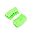 2pcs Pot Handle Silicone Grip Pads Silicone Grey and Off-White Environmentally Friendly Material Heat Insulation and Non-Slip Oasis Select Green