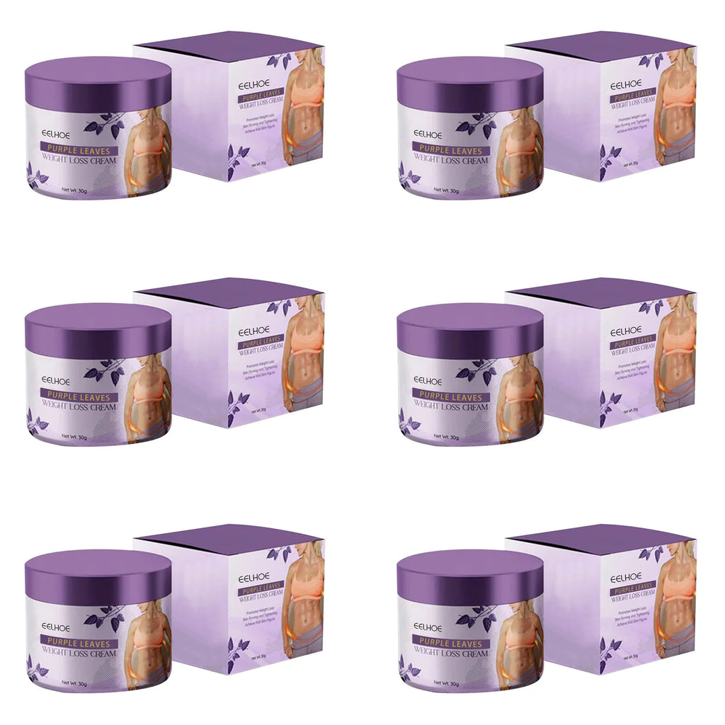 EELHOE Purple Leaf Slimming & Firming Body Cream 30g Slimming Body Cream Oasis Select 6 x 30g Boxed