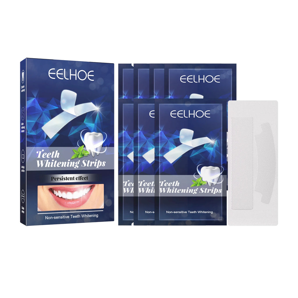 Eelhoe Teeth Whitening Strips – Mint Gel, 7 Strips/Box