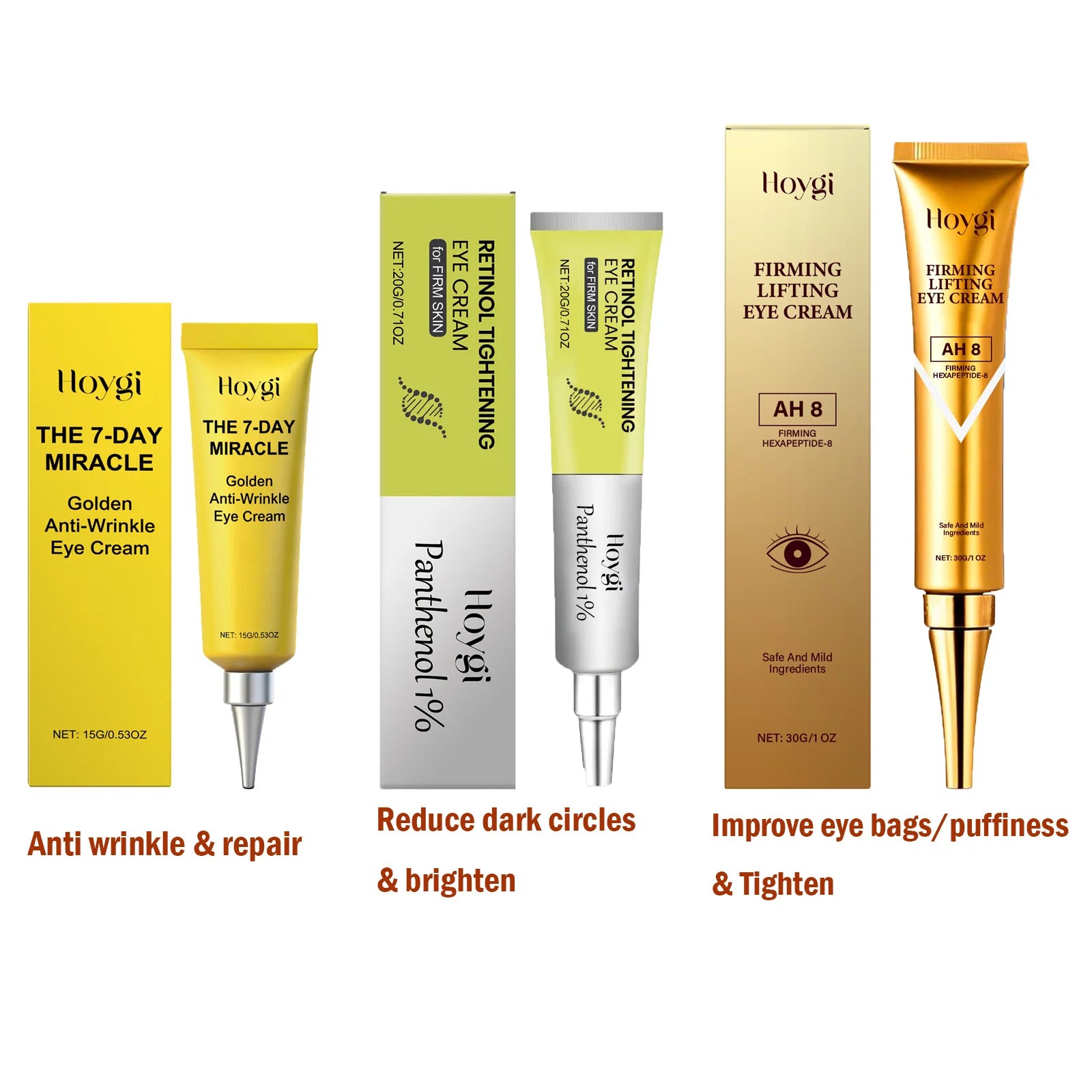 Hoygi Retinol Eye Cream – Dark Circles, Puffiness & Wrinkles Retinol Eye Cream Oasis Select