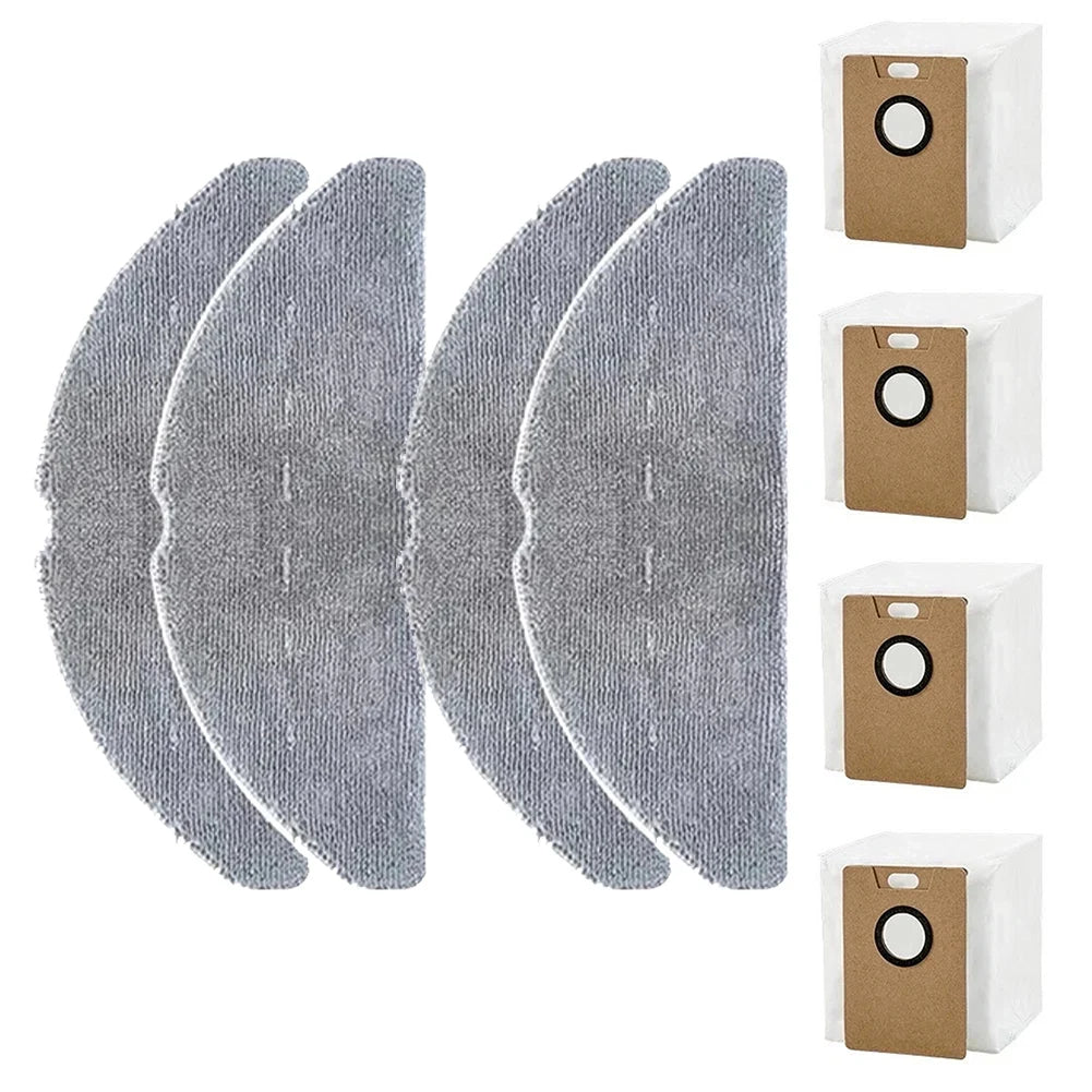 8Pcs Dust Bag And Mop Cloth Kit Replacement Parts For Lubluelu B40 B40 Plus Robot Vacuum Cleaner Accessories Oasis Select 1 set