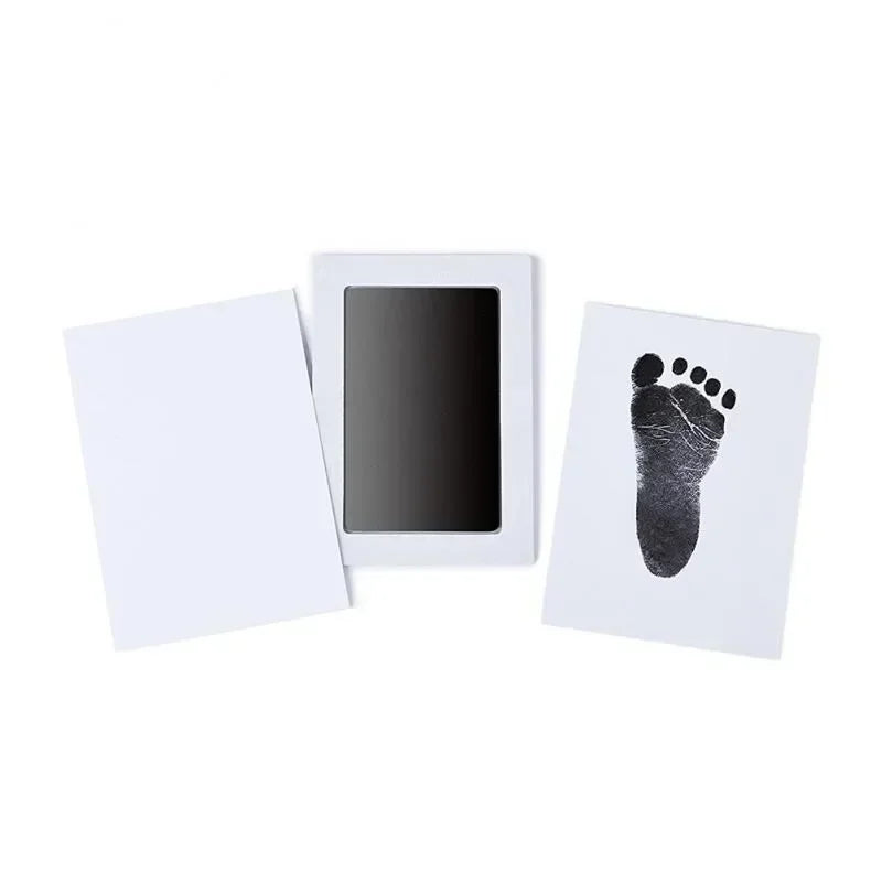 Newborn Baby DIY Hand And Footprint Kit Ink Pads Photo Frame Handprint Toddlers Souvenir Accessories Safe Clean Baby Shower Gift Oasis Select