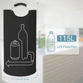 deposit bottle collection container deposit bottle storage unit empty bottle collection bag empty bottle glass bottle storage Oasis Select Black