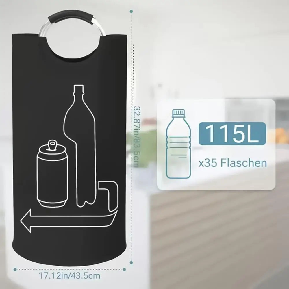 deposit bottle collection container deposit bottle storage unit empty bottle collection bag empty bottle glass bottle storage Oasis Select Black