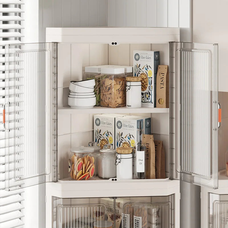 Storage cabinet Multi-layer household living room Bedroom locker Floor-to-ceiling plastic triangular dust rack Toy locker Oasis Select