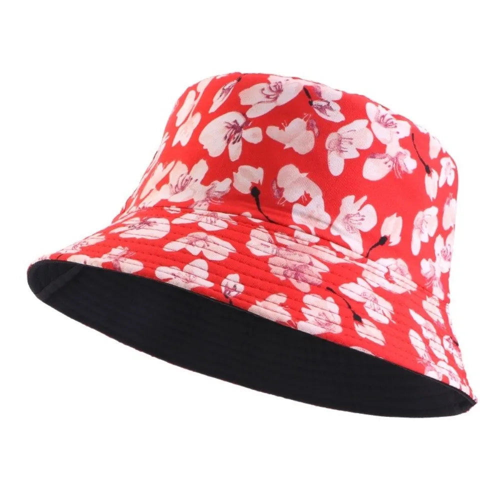 Unisex Design Reversible Brushed Printed Hat Bucket Style Printed Bucket Hat Beach Sun Protect Hat Outdoor Travel Oasis Select DoubleSide-1