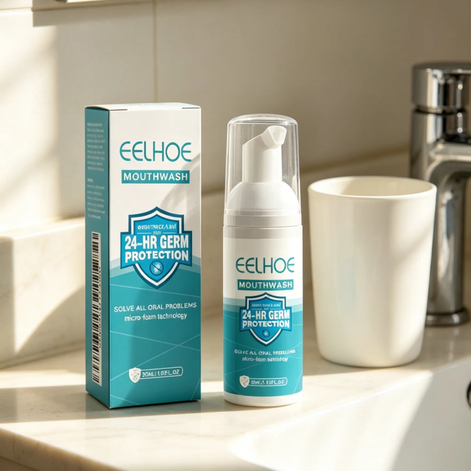 EELHOE Foam Mouthwash – Plaque, Bad Breath & Gum Care 30ml Foam Mouthwash Oasis Select