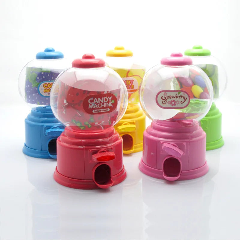 Plastic Candy Machine Cute Candy Dispenser Portable Bank Deposit Box Sweets Machine Nice Gift for Children Home Decor Oasis Select