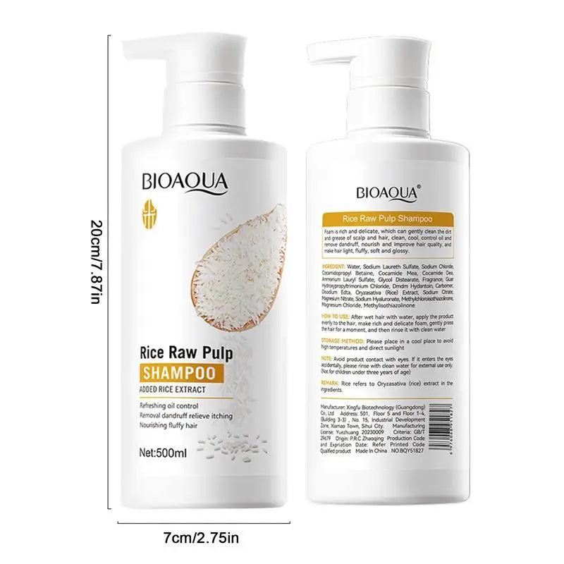 Rice Water Shampoo Volumizing Hair Shampoo For Hair Wash Brittle And Dry Hair Moisturizer For Dry Oily Hair For Travel Spa Oasis Select
