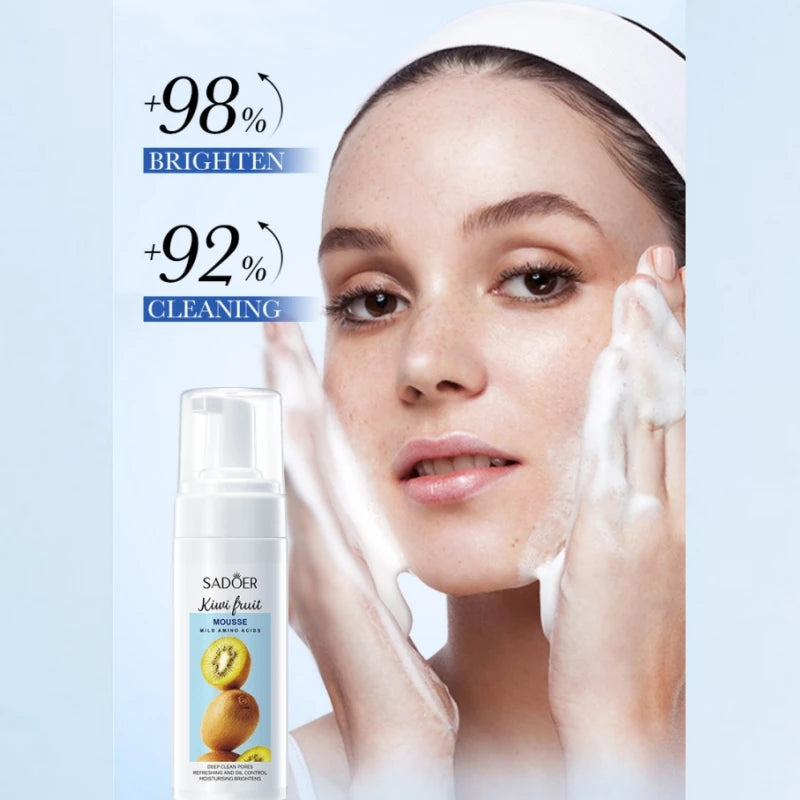 SADOER Kiwi Amino Acid Cleansing Mousse 150ml | Facial Cleanser Facial Cleansing Mousse Oasis Select