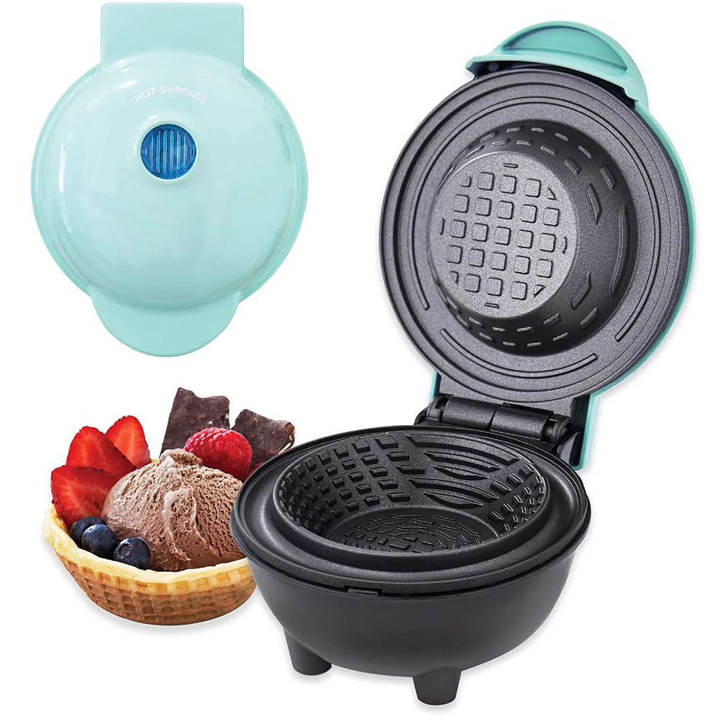 URGGU Mini Waffle Maker – Cake, Sandwich & Biscuit | 110V/220V