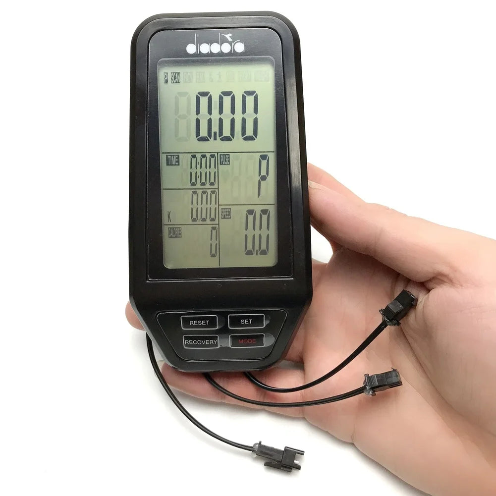 Black Exercise Bike Computer Display Screen Speed Heart Rate Calorie Timer For Home Gym Fitness Equipment Replacement Part Oasis Select