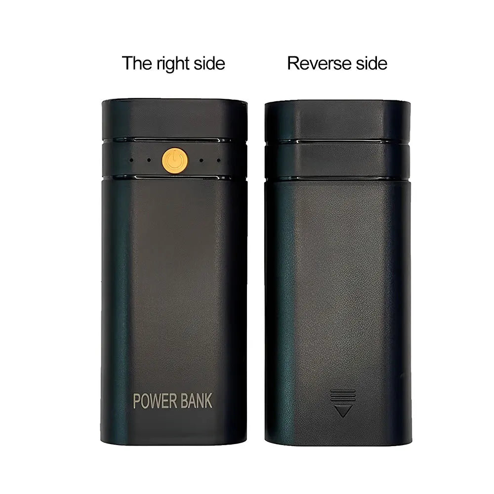 DIY Power Bank Box Flat Head Battery Charger Outer Case USB Output Ports Plastic Shell Box Power Bank Case Oasis Select