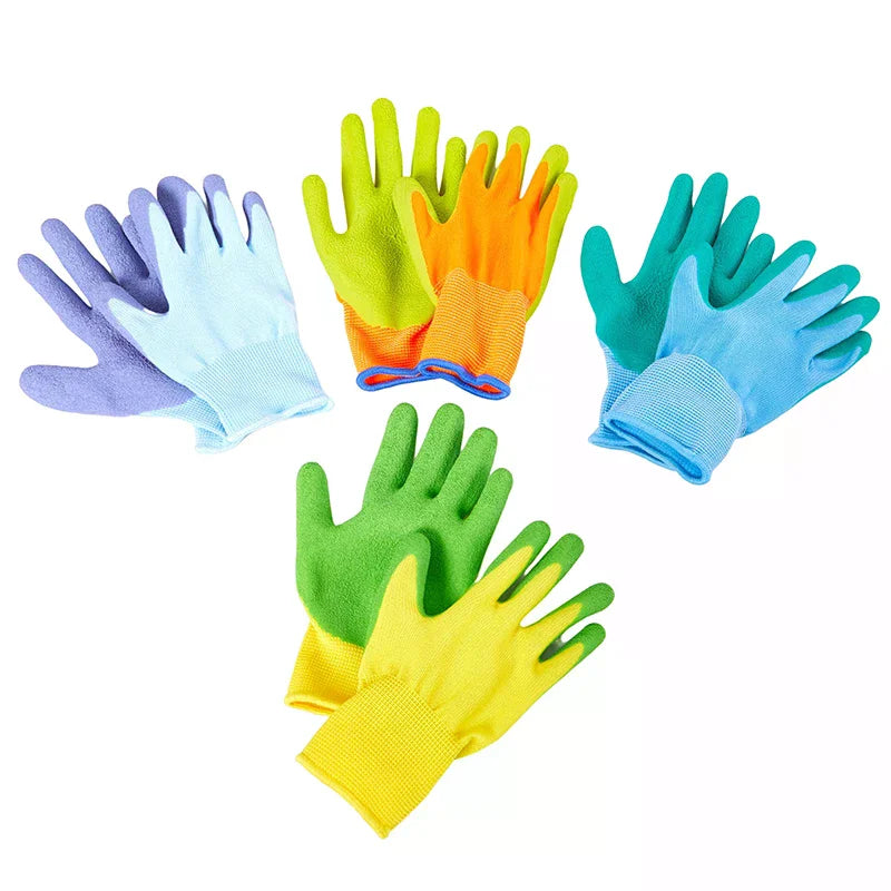 1Pair Breathable Children Gardening Gloves Durable Waterproof Gloves Anti Bite Cut Collect Seashells Protector Handwork Gloves Oasis Select