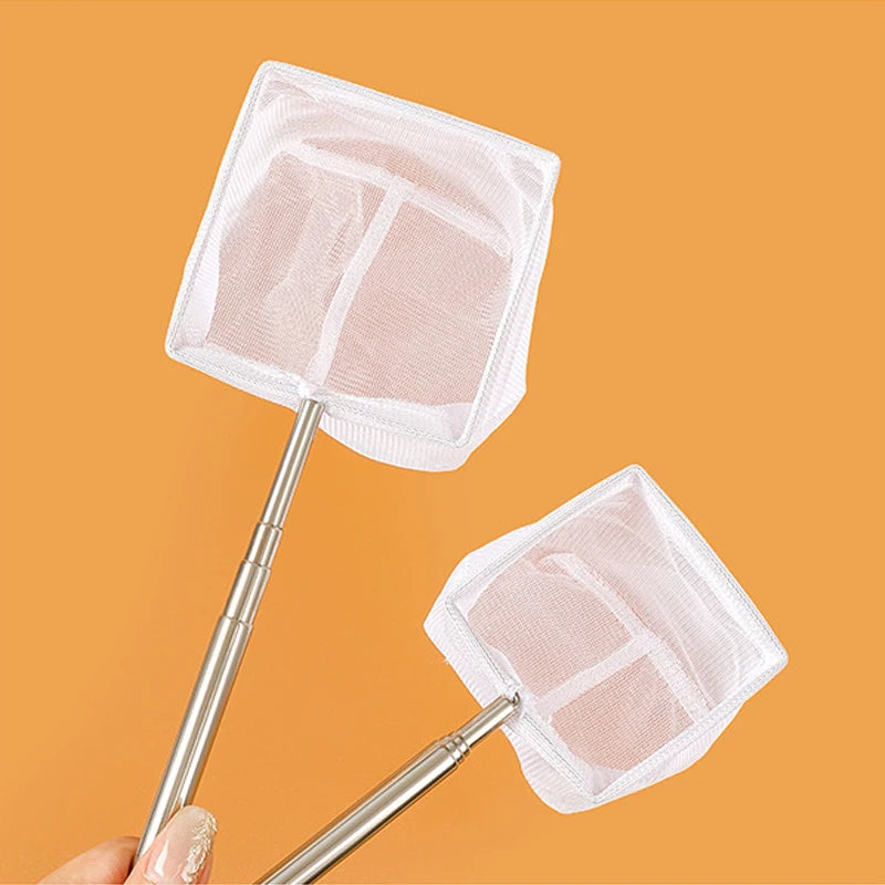 Fish Tank Fishing Net 3D Stainless Steel Retractable Portable and Easy-to-use Fish Fishing Net Bag Cleaning Accessories Oasis Select
