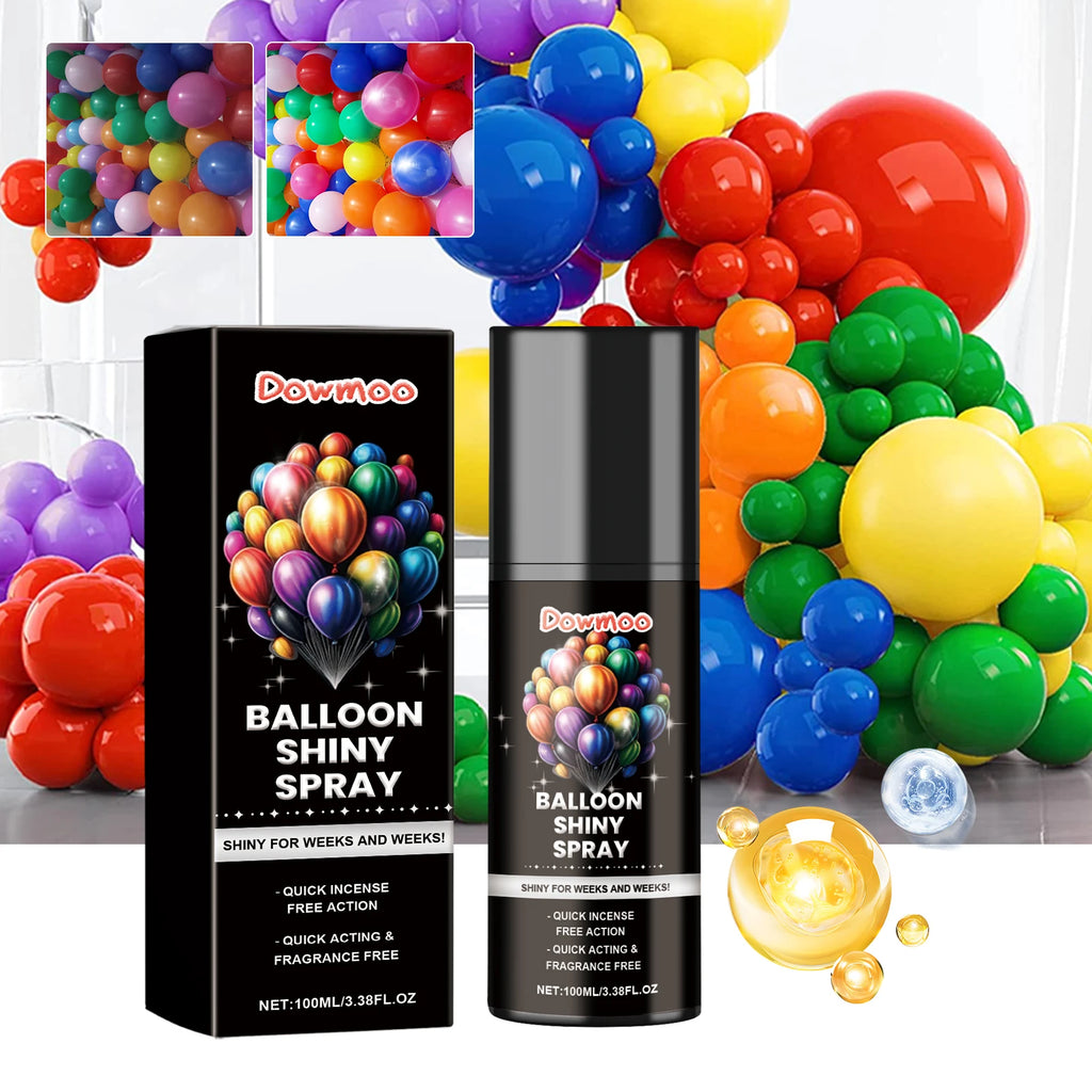 Balloon Shine Enhancer Spray Instant Gloss Polish Party Decoration Supplies Safe Formula Quick Dry For Birthday Wedding Events Oasis Select