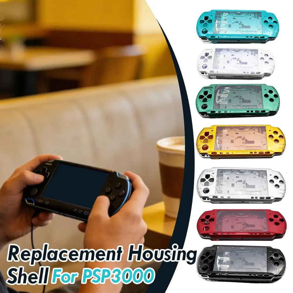 Full Replacement Housing Shell Kit for PSP 3000 Console Complete Case Cover With Buttons Screws DIY Repair Parts for PSP3000 03 Oasis Select