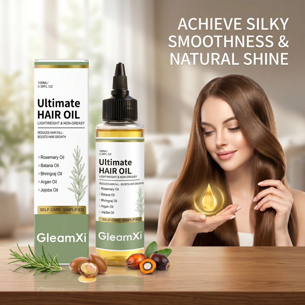 Rosemary Hair Oil Reduce Frizz Boosts Shine & Hydration Repair Damaged Hair Anti Hair Fall Lightweight Voluminous Hair Care Oasis Select