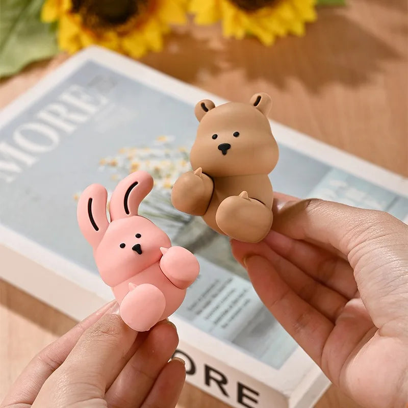 Creative Silicone Duck Anti-collision Door Stopper 3D Duck Door Handle Protective Cover Bedroom Study Silent Door Stopper Oasis Select