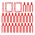 100Pcs Strawberry Planting Fork Stolon Fixator Vine Pressing Device Watermelon Climbing Stem Clips Garden Plants Fastening Clips Oasis Select Red 100cs