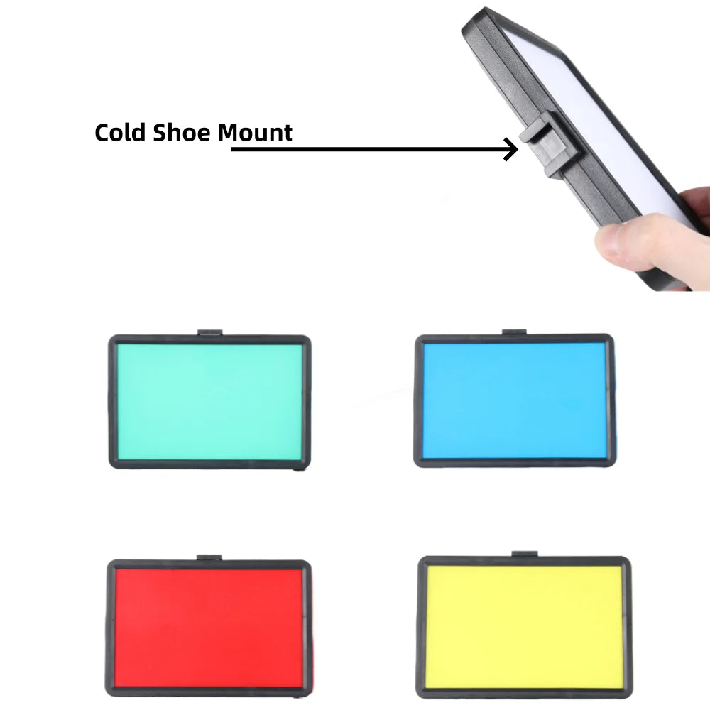 VeFly 8" LED Fill Light with RGB Filters for Live Streaming