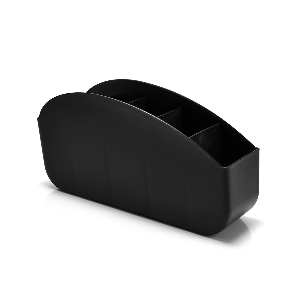 1pc 5 Compartments Remote Control Holder, Plastic Storage Box Organizer for TV, Glasses, Pens, Desk & Living Room Storage Boxes Oasis Select