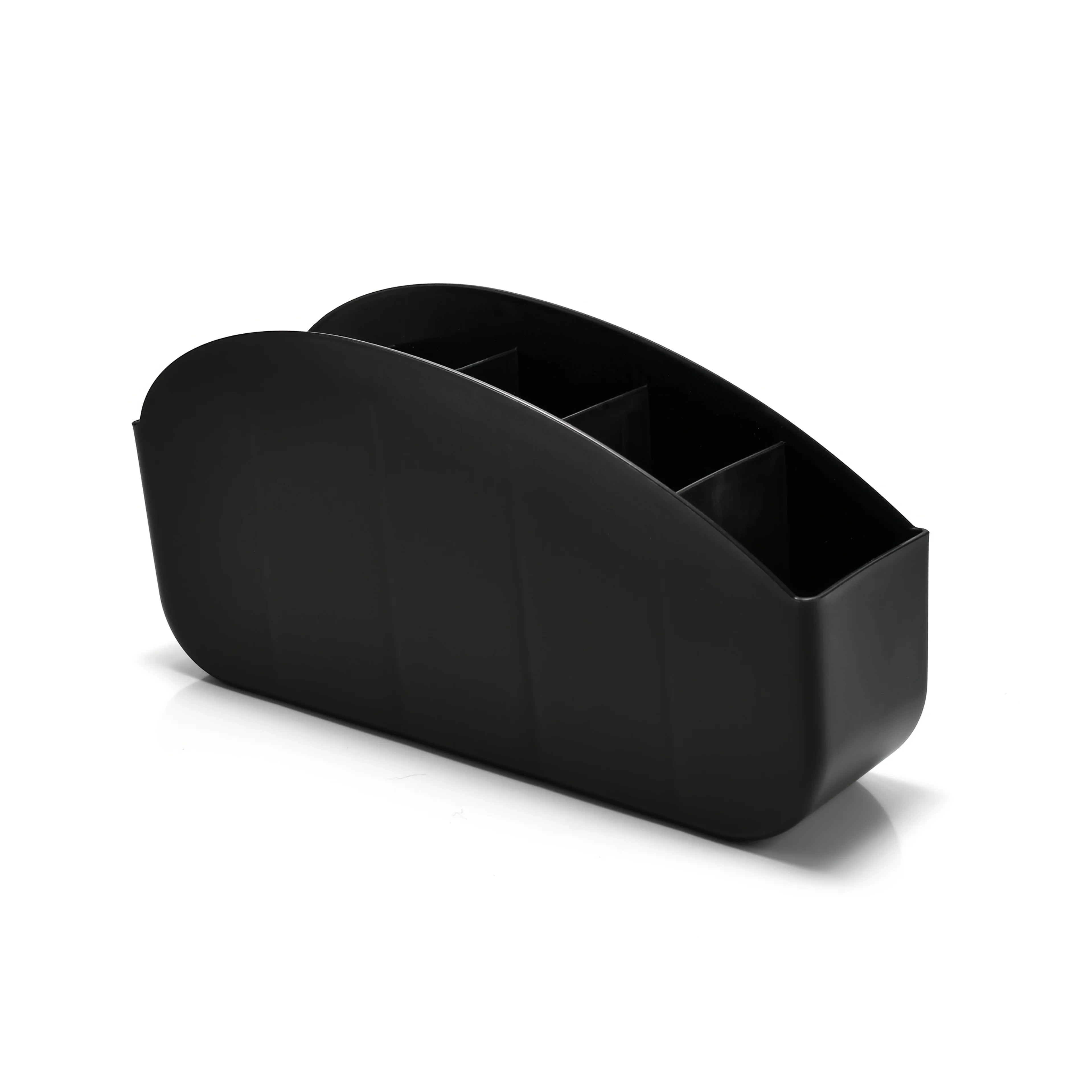 1pc 5 Compartments Remote Control Holder, Plastic Storage Box Organizer for TV, Glasses, Pens, Desk & Living Room Storage Boxes Oasis Select