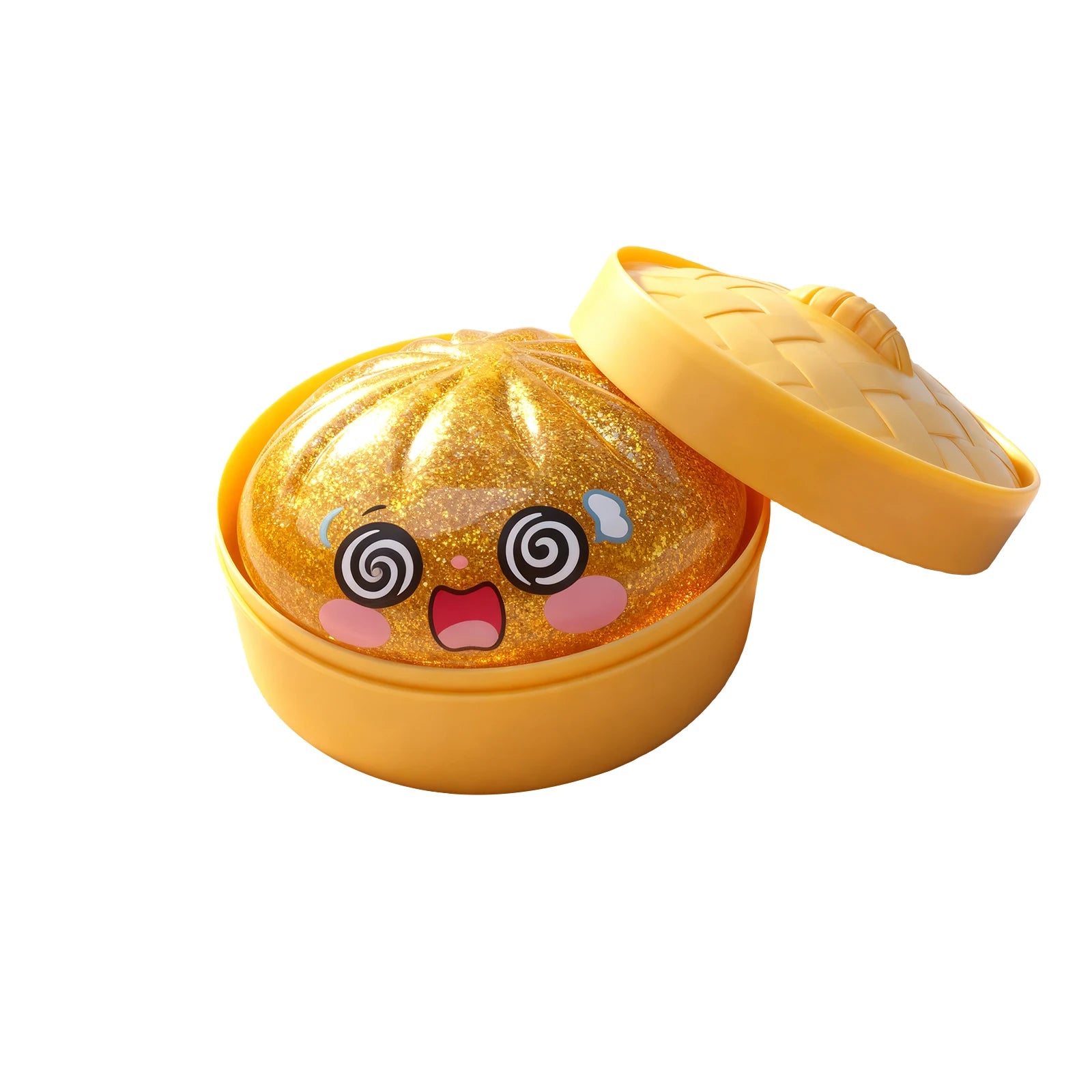 Colorful Crystal Steamed Bun Squeeze Toy Reusable Fun Stress-Relief Slow Rebound Flash Dumpling Desktop Decoration Party Gifts Oasis Select B02