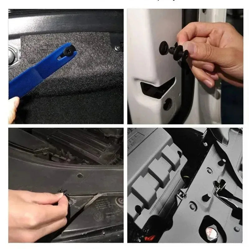 20/40/60/80/120Pcs Universal Car Buckle Set Fastener Rivet Clamping Fastener Buckle Car Accessory Abs Material Fixed Screw Oasis Select