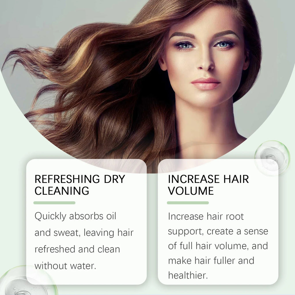 Refreshing Hair Dry Shampoo Cleaning Grease Sweat Strengthening Roots Nourishing Scalp Remove Odor Volumizing Wash Free Shampoo Oasis Select