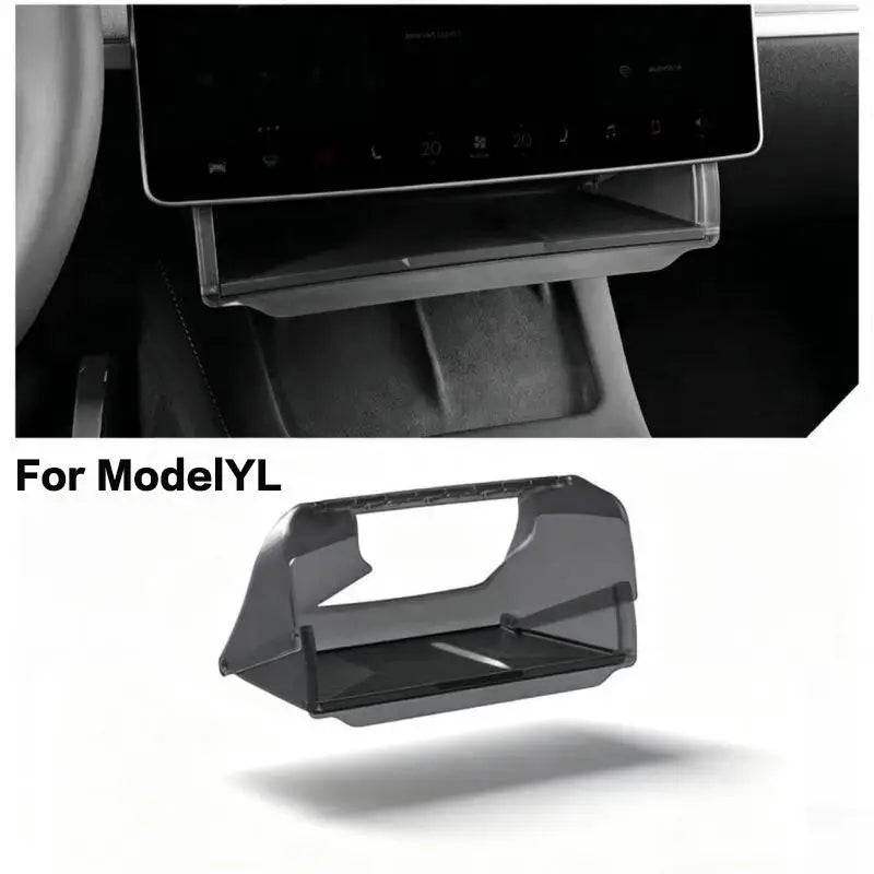 For Model Y/3 Highland Model Y Juniper Hidden Storage Box Organizer Tray Under Central Control Screen Box Car Accessories Oasis Select A3