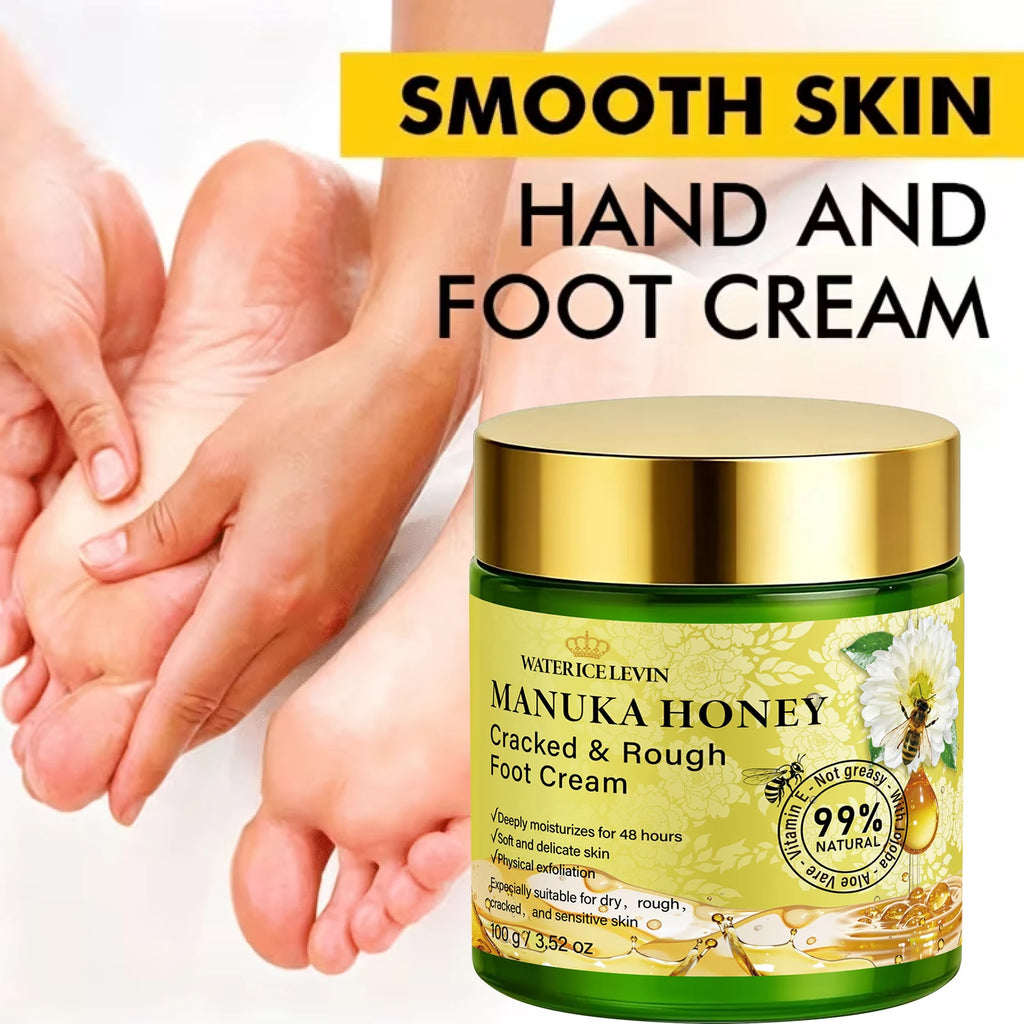 Manuka Honey Foot Cream – Hydrating Cracked Heel Repair 100g Foot Care Cream Oasis Select