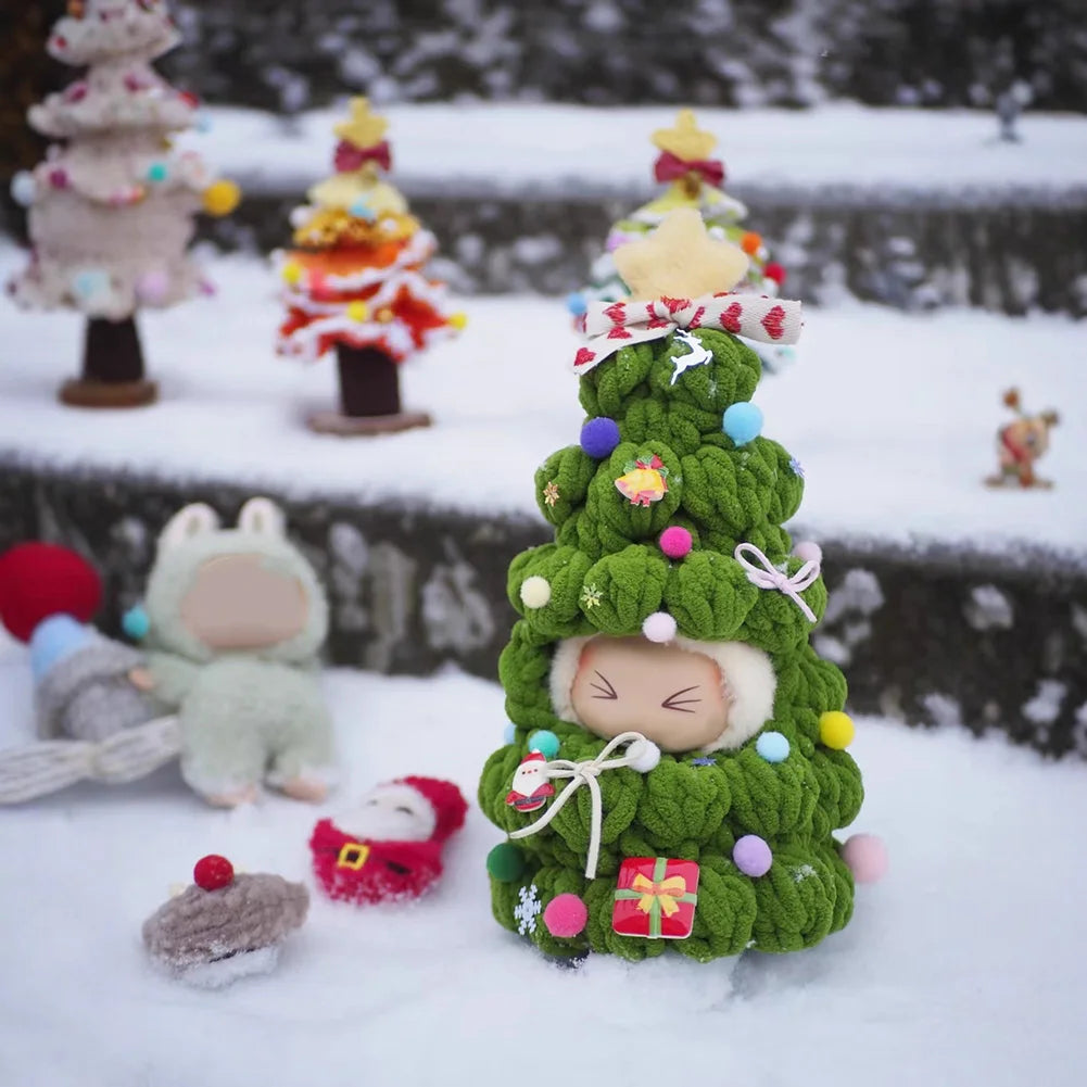 Handmade Crochet Christmas Tree Doll Outfit | 17cm Plush Doll