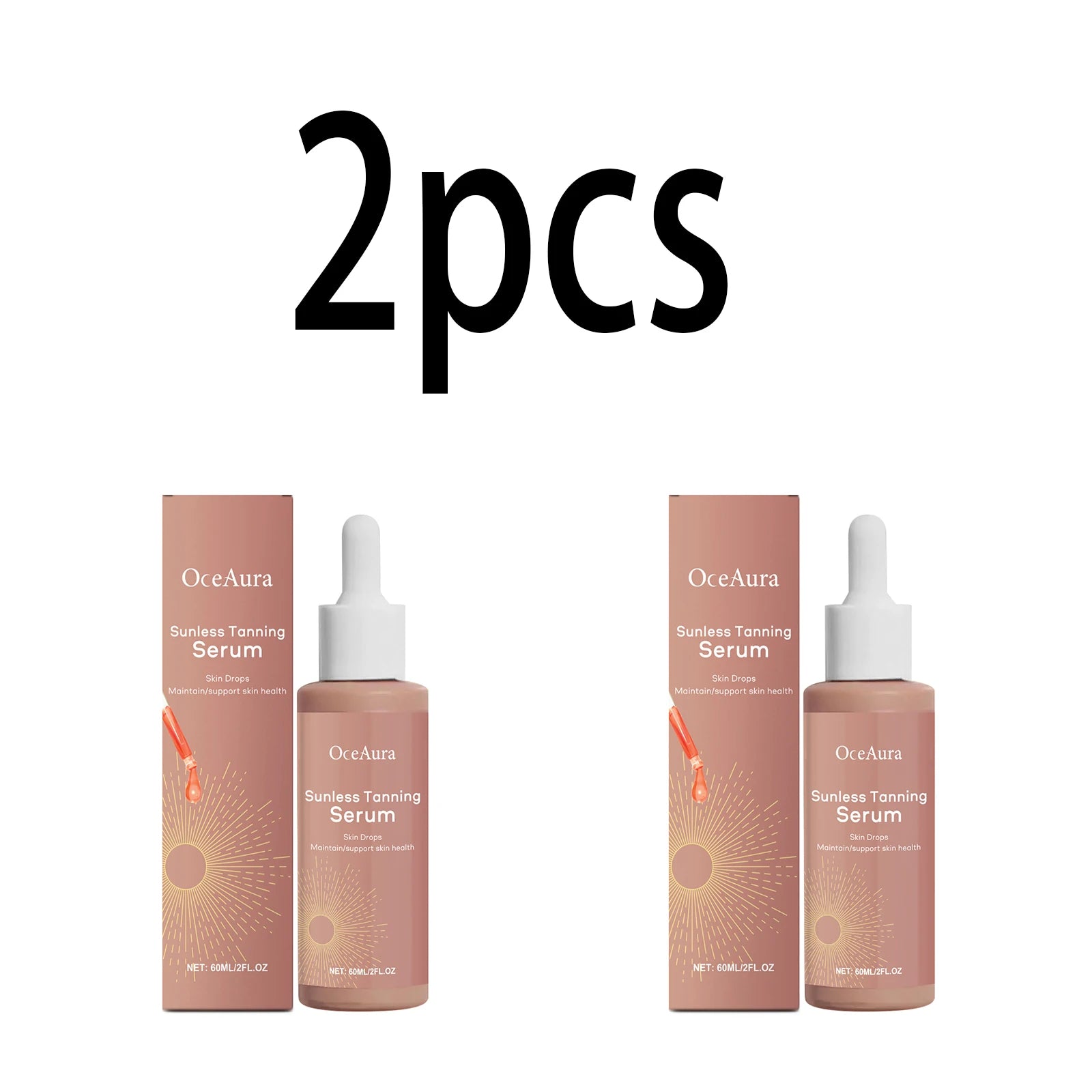 OceAura Self Tanner Serum – Sunless Tanning Booster 60ml