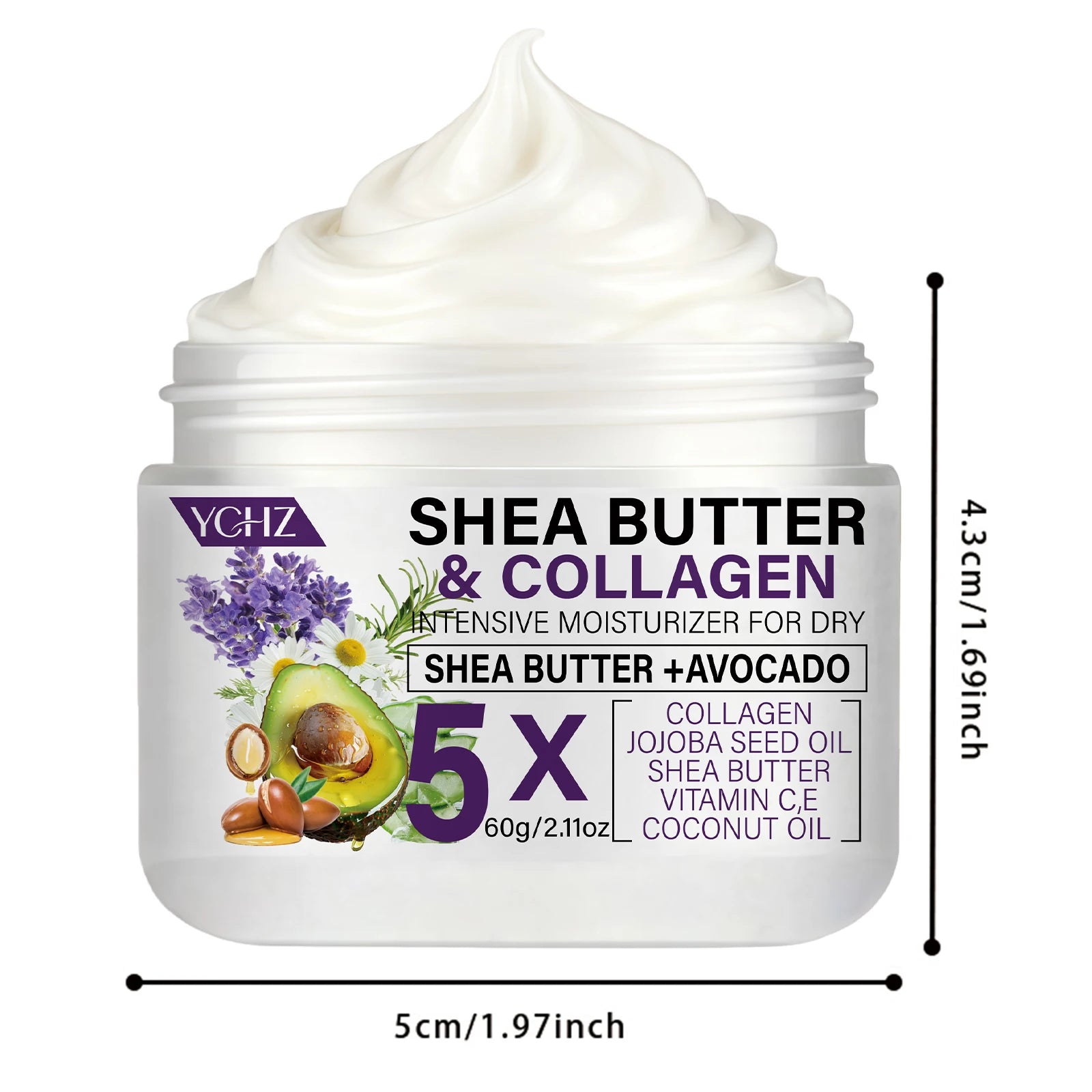 Shea Butter Collagen Firming Body Cream 60g | YCHZ