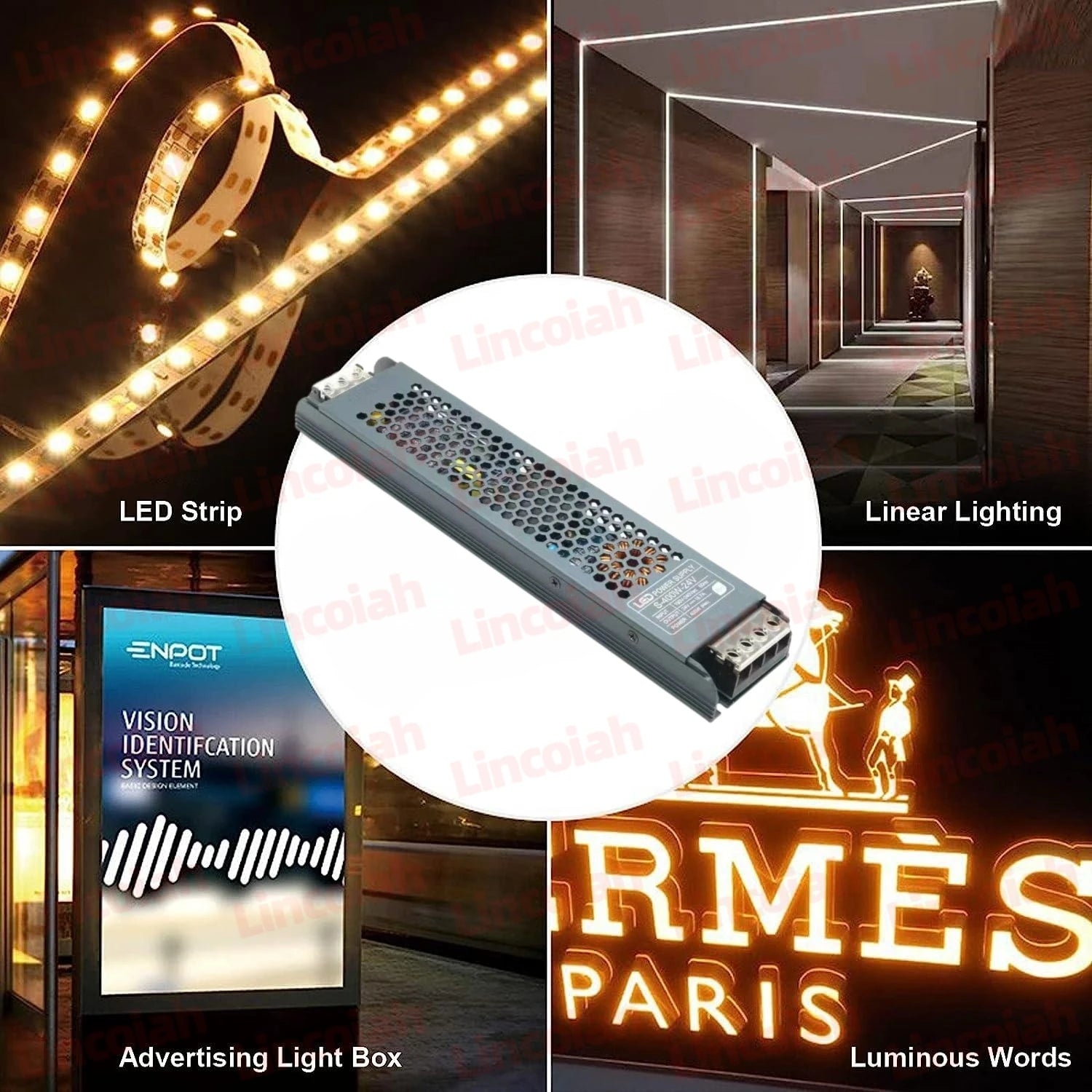 Lighting Transformer DC 12V/24V Power Supply Adapter 5A 12A Ultra thin LED Strip Switch Driver Lamp 60W 100W 150W 200W 300W 400W Oasis Select