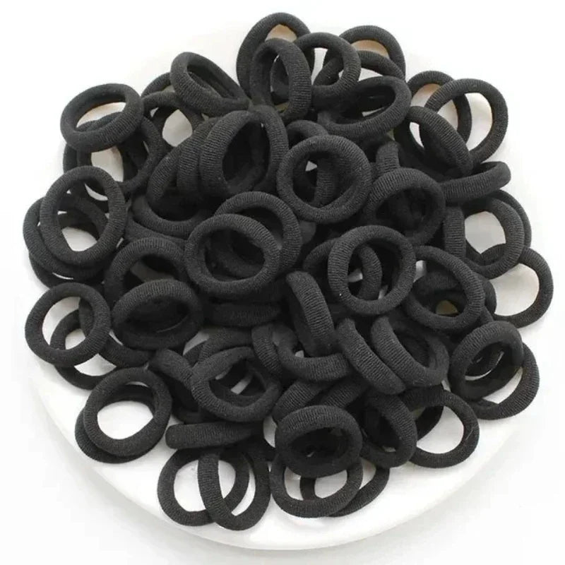 200PCS Women Girls Colorful Nylon Elastic Hair Bands Ponytail Hold Small Hair Tie Rubber Bands Scrunchie Hair Accessories Oasis Select