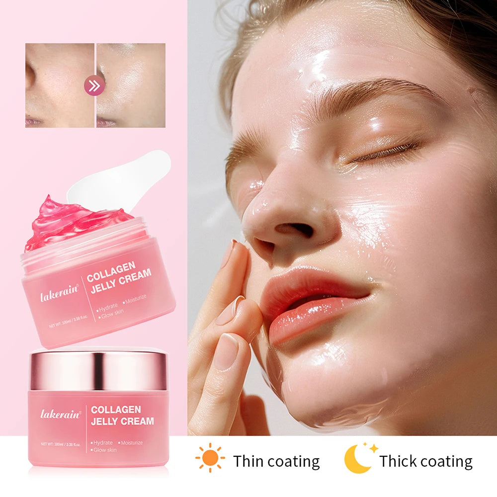 Moisturizing Collagen Jelly Cream Deep Hydration Soothing Skin Collagen Tightening Firmness Hydration Skincare Face Cream Gel Oasis Select