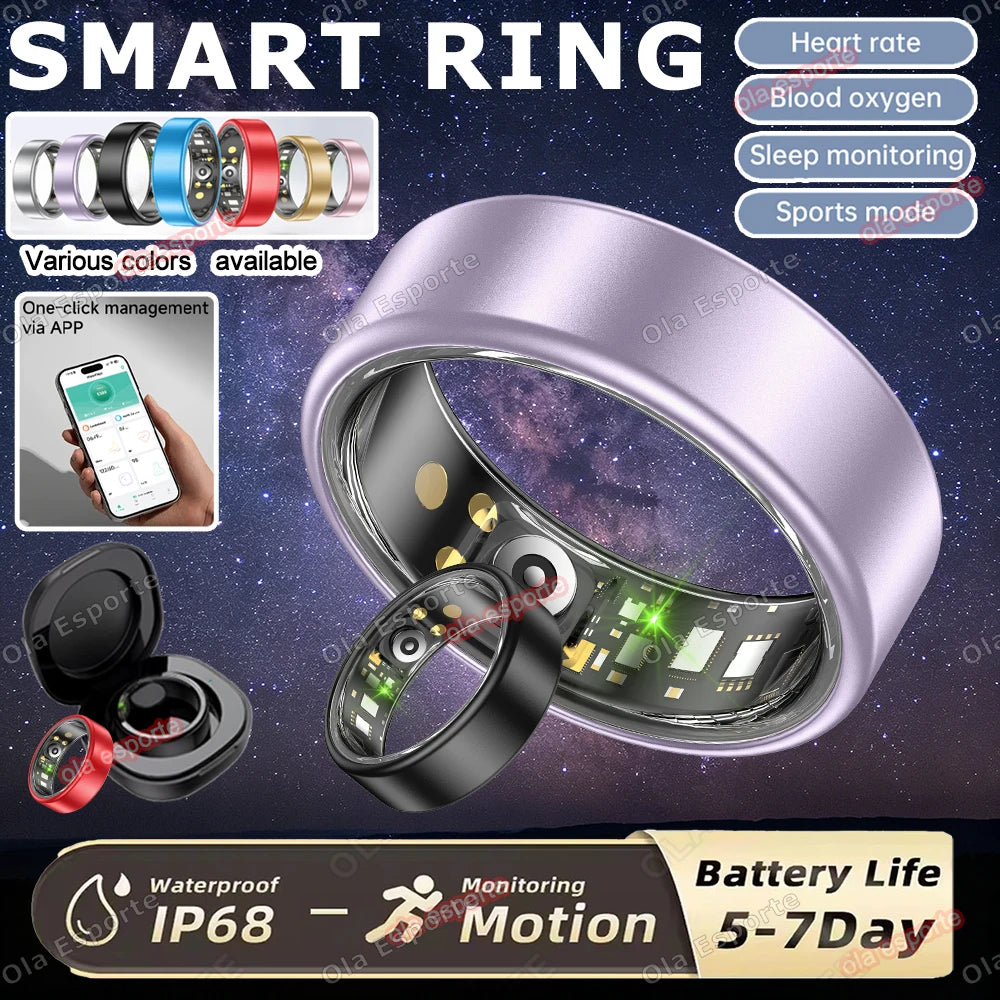 Smart Ring Heart Rate SpO₂ Sleep Tracker | IP68 Unisex