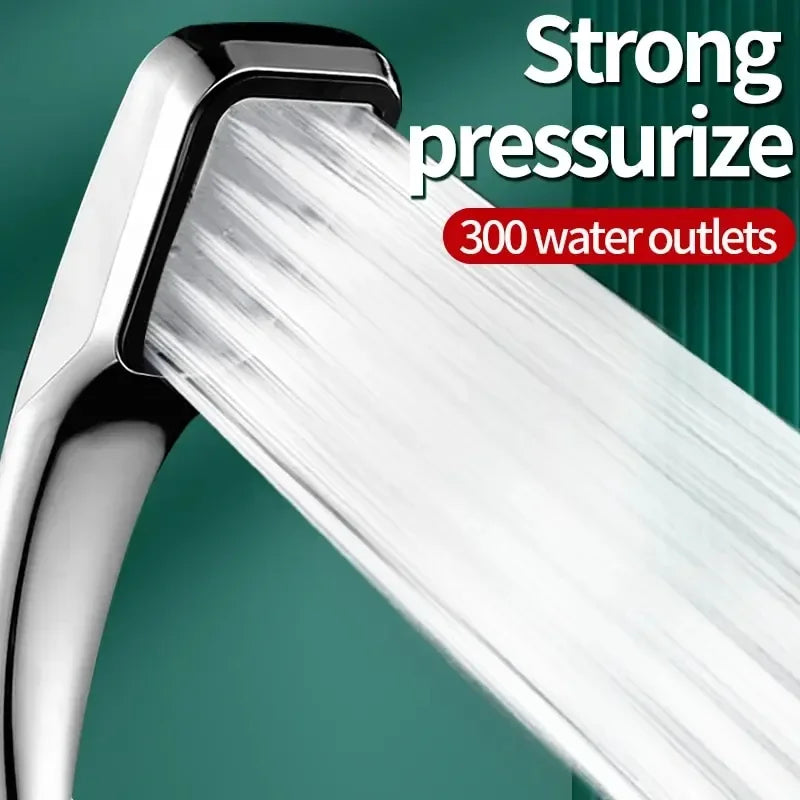 Bathroom Accessories Shower Head High Pressure Large Water Output Universal Adaptation Pressurized Hand Shower Nozzle Water Oasis Select