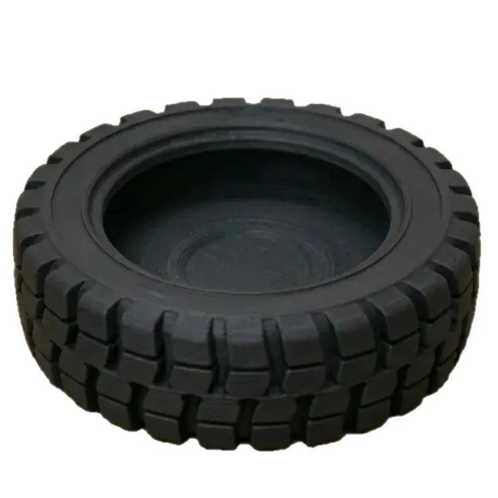 Funny 3D-Printed Mini Tire Storage Tray Multi-Function Ornaments Desktop Organizer Creative Tire-Shaped Storage Box Home Oasis Select Style A