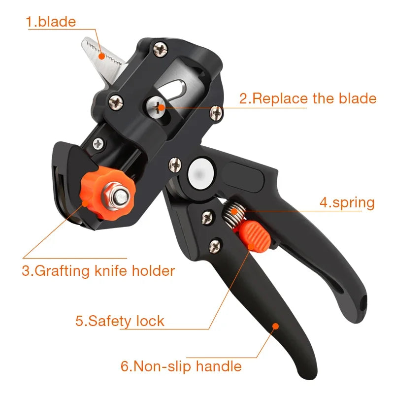 SLADE Grafting Shears – Fruit Tree Pruner with 3 Blades Grafting Pruning Shears Oasis Select