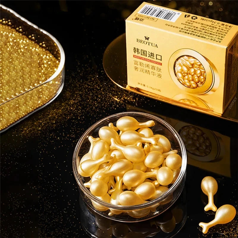 50-Pack Hyaluronic Acid Serum Capsules – Hydrating Skincare Face Serum Capsules Oasis Select 50PCs