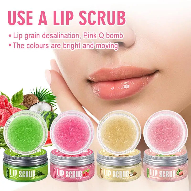 Fruit Flavor Lip Scrub – Exfoliating & Moisturizing Lip Care