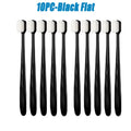 5/10Pcs Ultra Fine Soft Toothbrush, Million Nanometer Bristle Toothbrush, Deep Cleaning Teeth, Portable Oral Care Brush Oasis Select 10PC-Black Flat